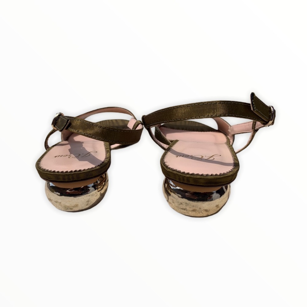 J crew collection silk faile abstract low heel sandal - Picture 4 of 6